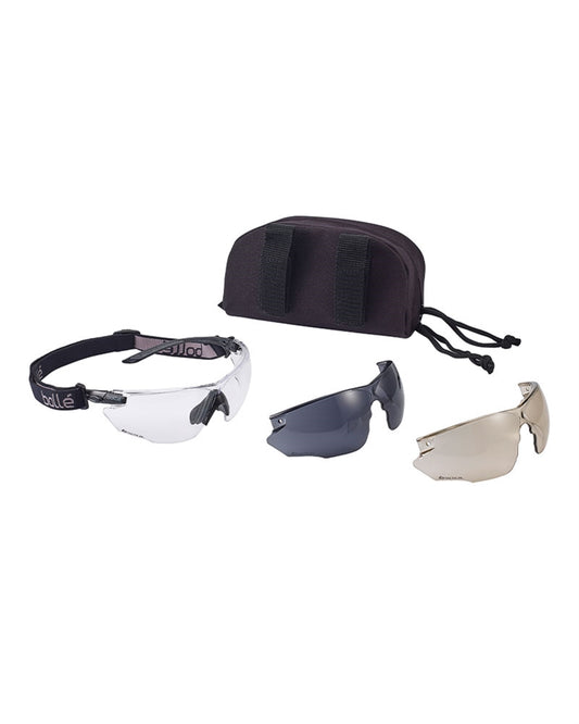 Ballistiske briller Bollé® ′Combat′ Sort - Platinbelagt