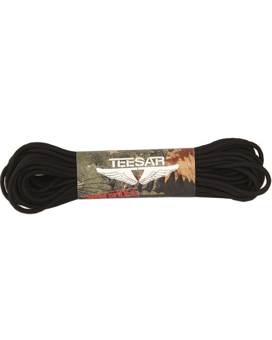 Paracord - USA fallskärmslinje 50Ft. (15m) Svart