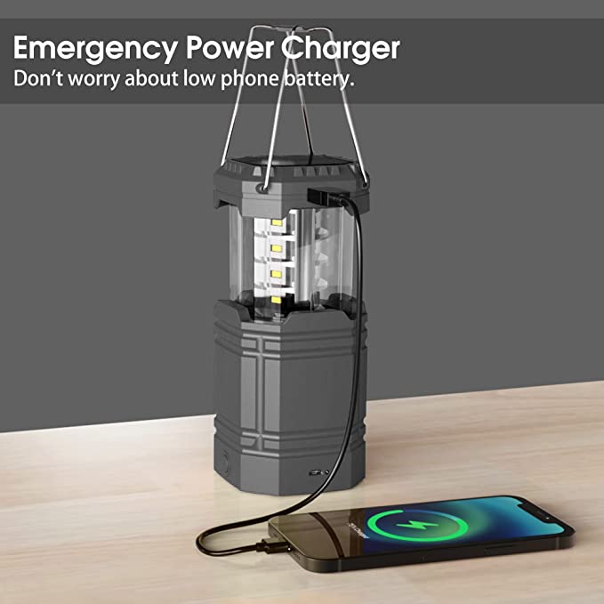 Zonne-camping handslingerlantaarn, draagbare ultraheldere LED-zaklamp met batterij