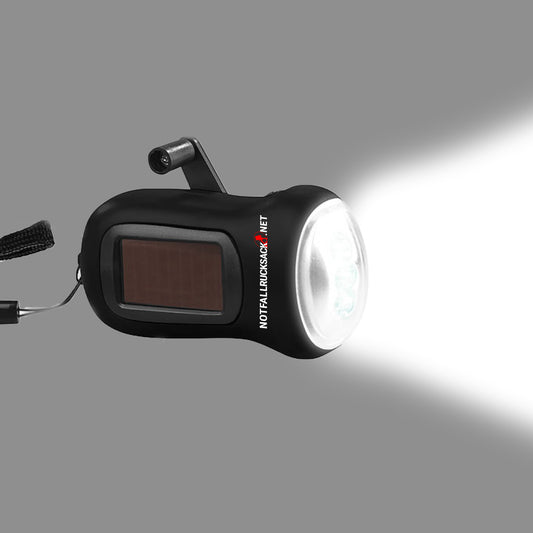 Ausverkauf: Dynamo Solar Lampe - Lampe mit Kurbelantrieb und Solarantrieb