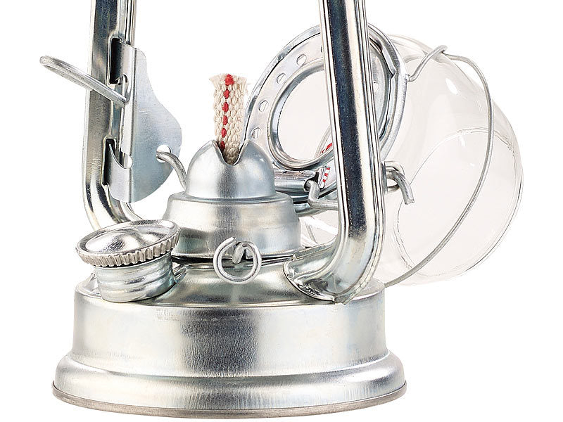 Galvanized kerosene lamp/hurricane lantern