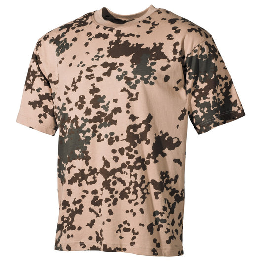US T-shirt, halværmer, BW tropisk camouflage, 170 g/m²