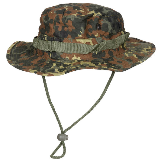 Tactical Boonie Flecktarn - bush hat, hagerem camo grøn