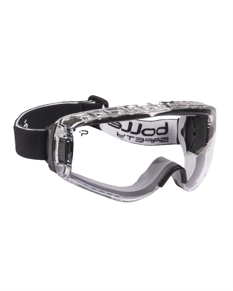 Klare Skibrille mit Kopfband - durchsichtige Brille