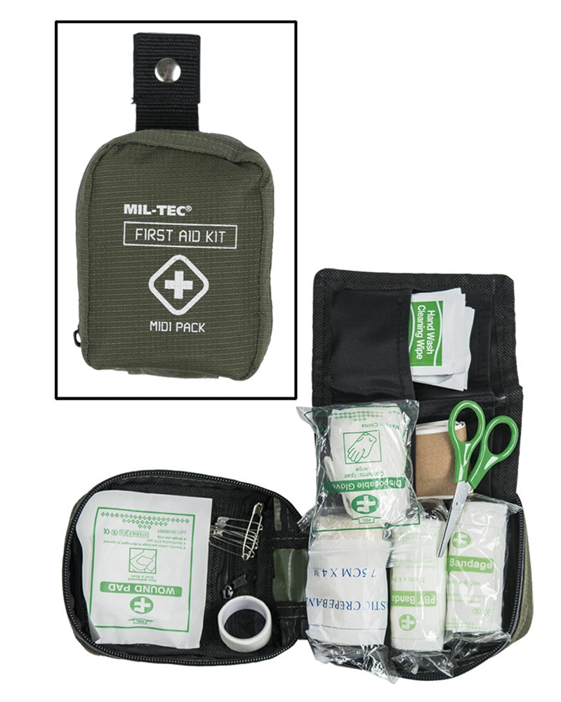 First Aid Pack Erste Hilfe Kit Midi Oliv