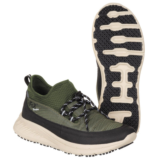 Outdoorschoenen, “sneakers”, olijfgroen