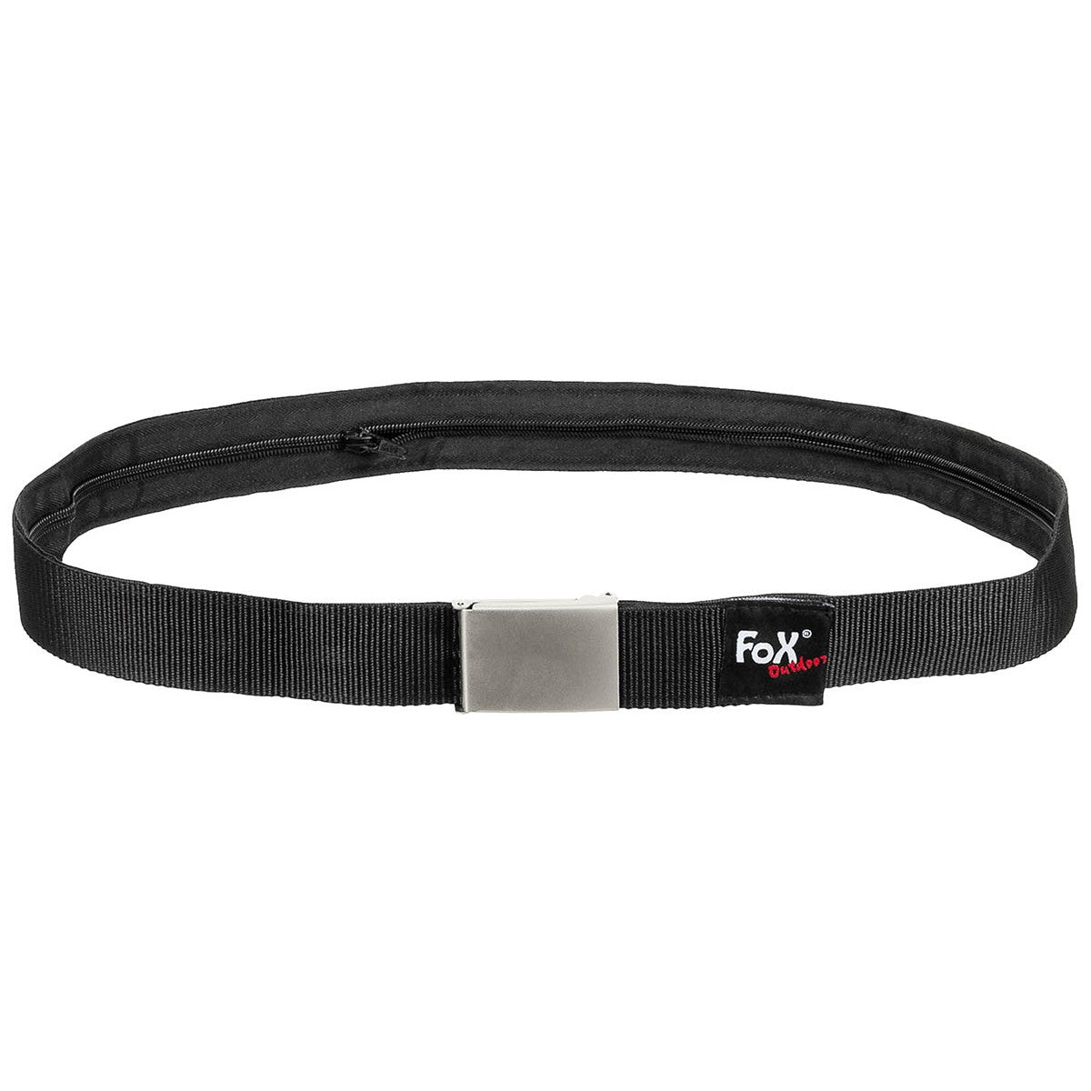 Belt with inner compartment, black, approx. 4 cm
