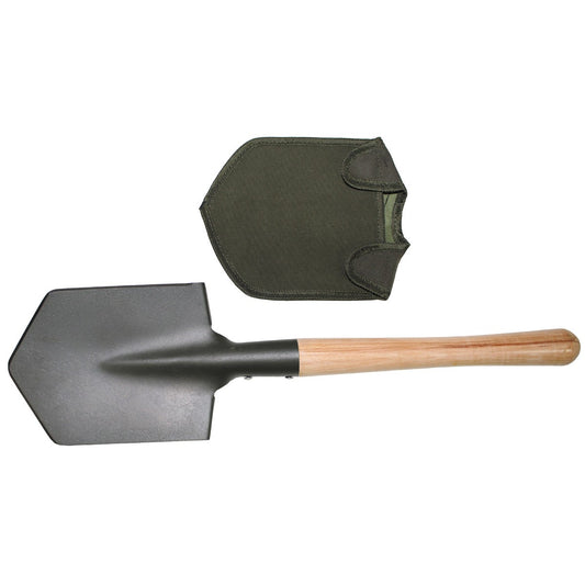 Field spade, wooden handle, extra stable