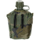 Wander-Set 1L Feldflasche, Edelstahltasse mit Karabiner, taktischer Gürtel und Flaschenhalter