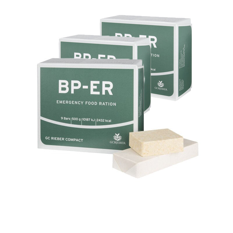Notfallration BP-ER 14 Tage ca 35000 kcal - Kompakte, haltbare, leichte Notfallnahrung BP-ER