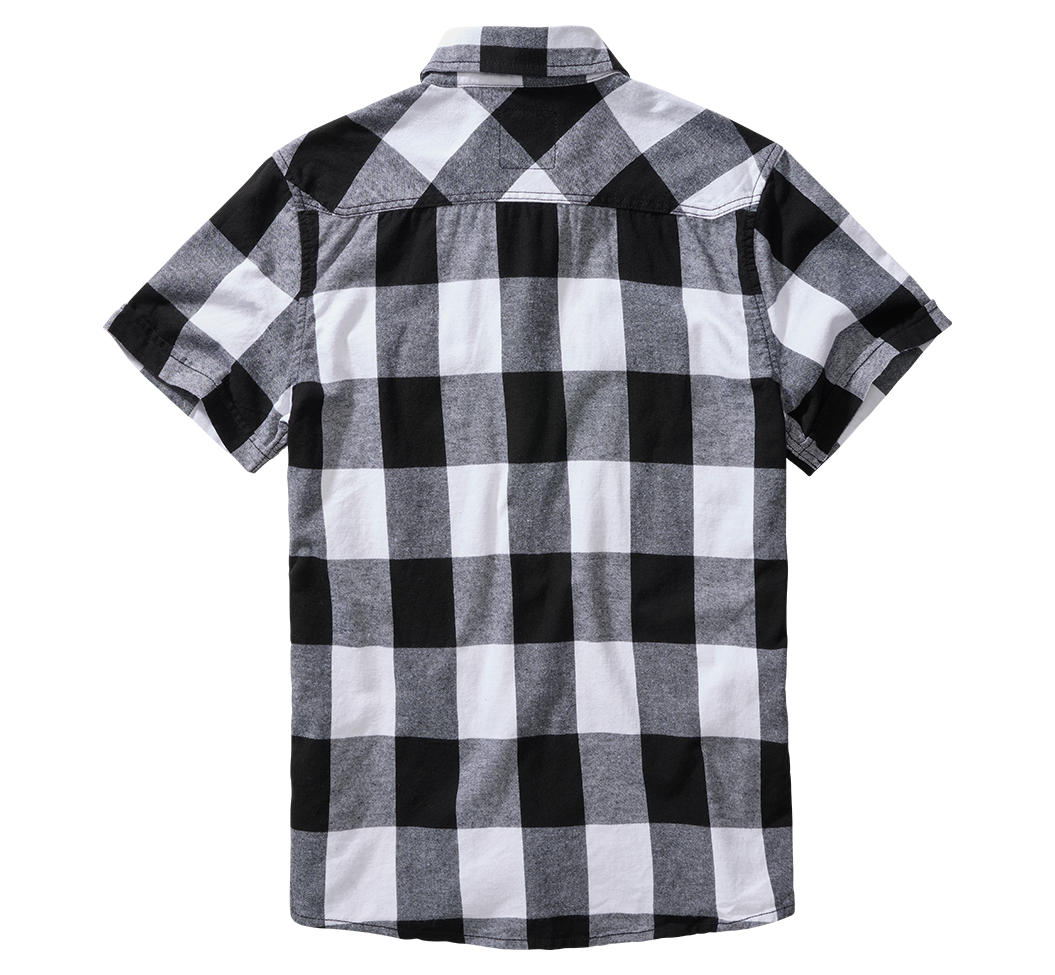 Half-sleeve check shirt