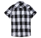 Half-sleeve check shirt