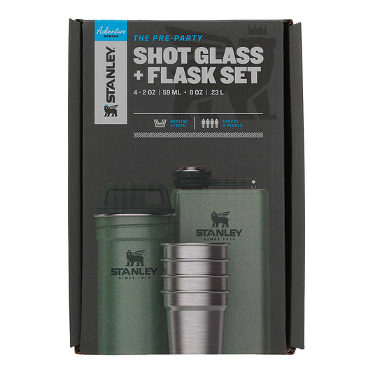 Stanley Adventure Shot Glass & Hip Flask Set, 6 pcs.