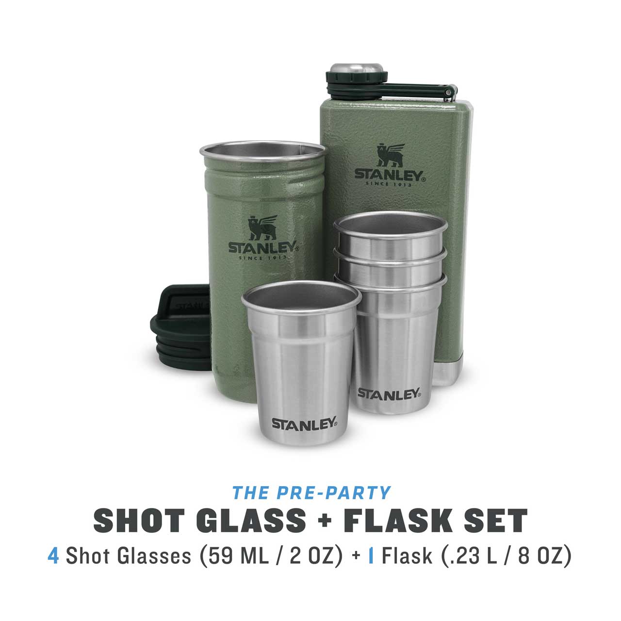 Shot-Glas- & Flachmann-Set Stanley Adventure, 6-tlg.