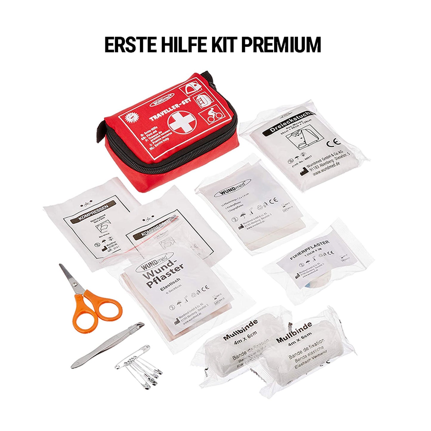 Emergency Backpack Premium - Komplett Survival Kit med Solar Radio