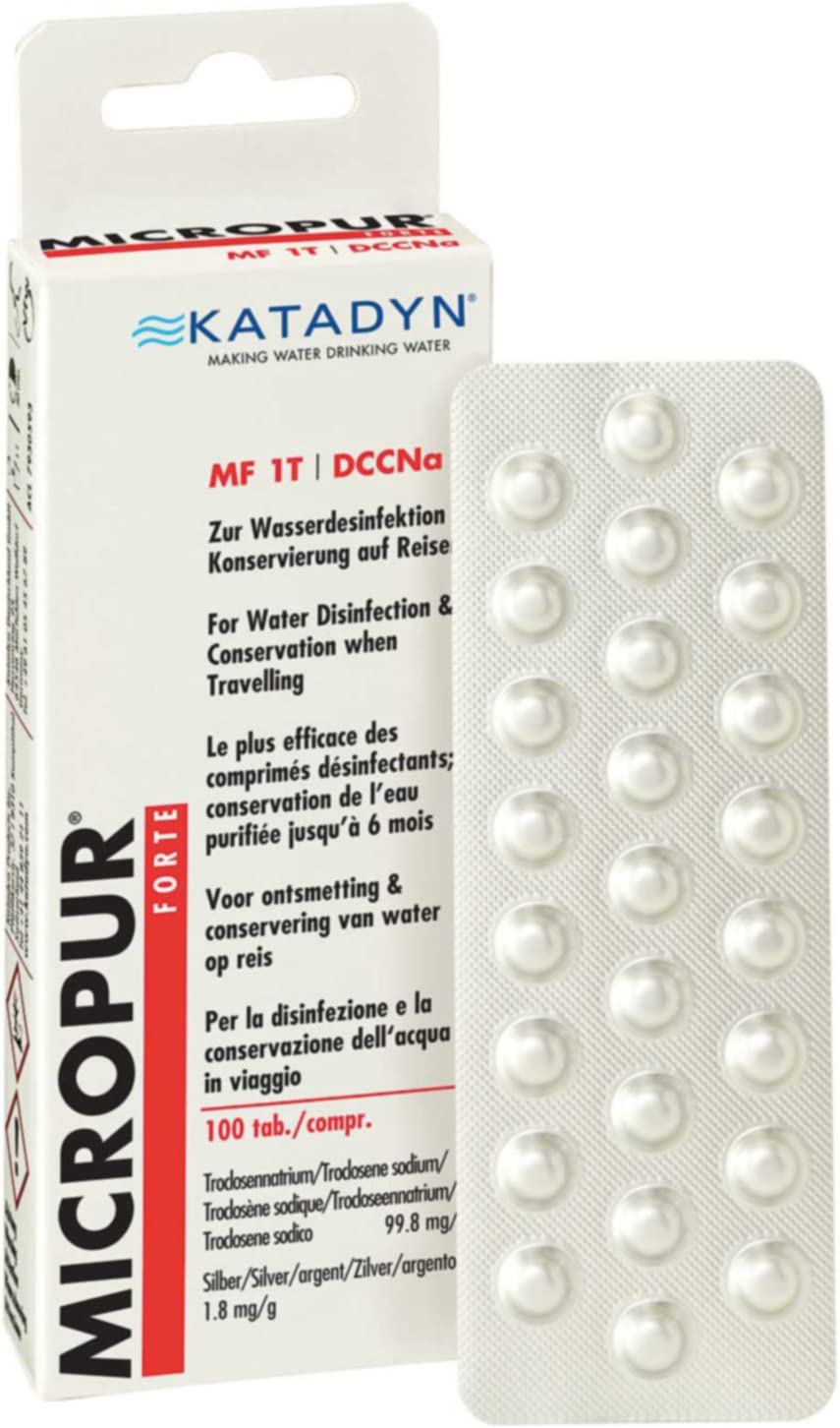 Tabletten zur Wasserdesinfektion - 100 Tabletten