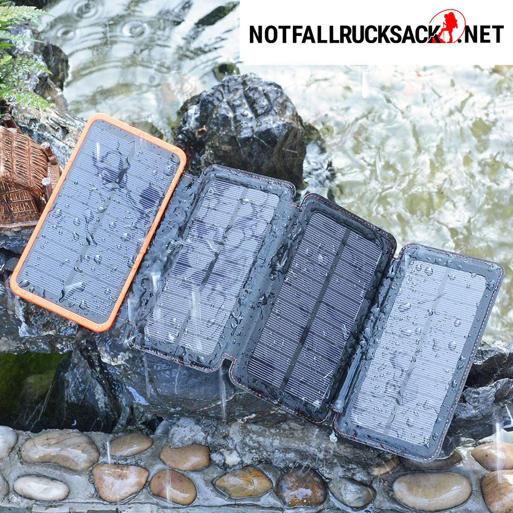 Solar Powerbank MAX - Premium mit 26800mAh – Notfallrucksack