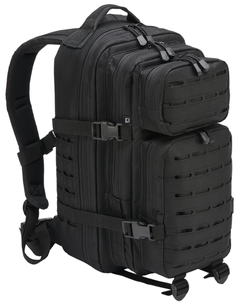 Backpack Molle US Combat Backpack Black Tactical Lasercut PATCH medium