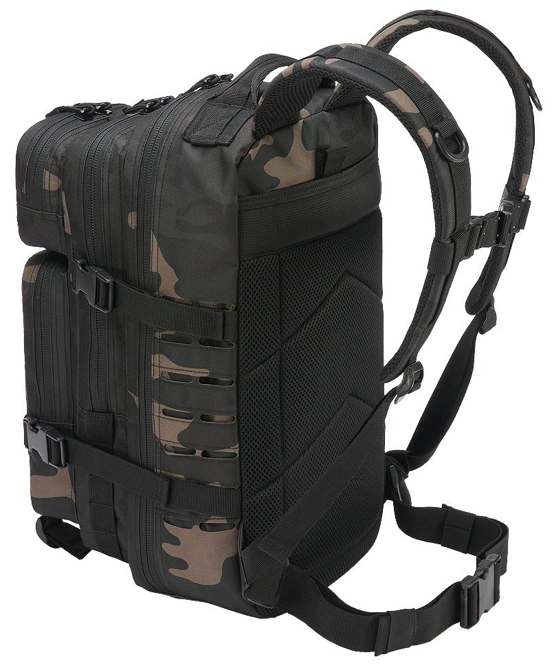 Backpack Molle US Combat Backpack Dark Camo Tactical Lasercut PATCH me