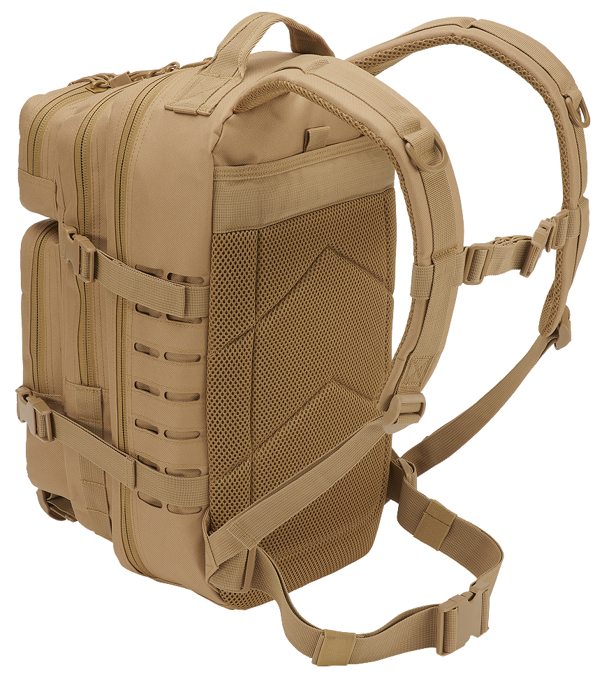 תיק גב Molle US Combat Backpack Sand Tactical Lasercut PATCH בינוני