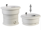 Sammenleggbar minivaskemaskin - campingvaskemaskin - utendørs vaskemaskin nødvaskemaskin - opptil 1,5 kg - 50 W - pulsator, timer