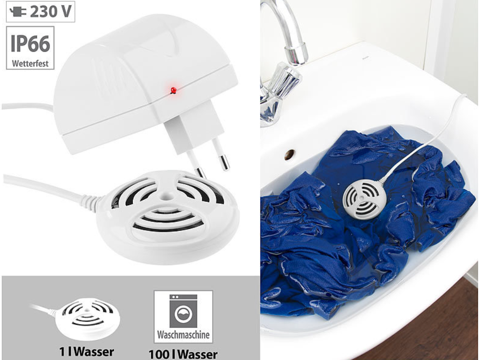 Reisewaschmaschine - Ultraschallwaschmaschine - Mini - Campingwaschmaschine - kompakt und schonende Reinigung - Notvorsorge - Notreinigung
