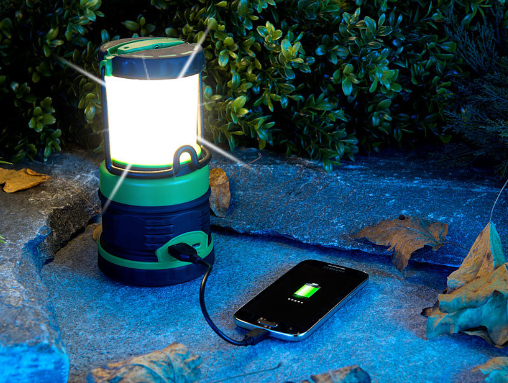 3 in 1 light: lantern, ceiling light and power bank - emergency power/emergency light - emergency power source - 3600 mAh - LED - camping light/camping lantern - battery/emergency battery - USB - emergency power bank - power station