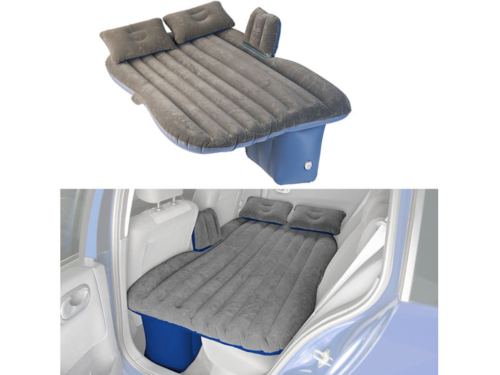 Matratze für den Autorücksitz mit Kissen und Fußraumstütze/Outdoor Sof –  Notfallrucksack
