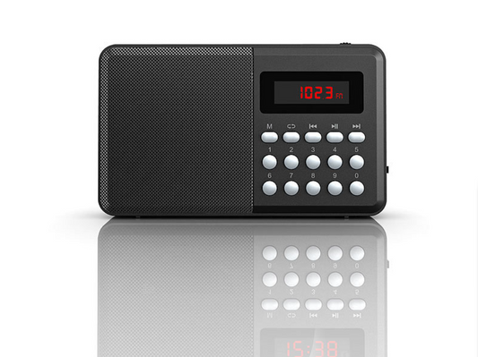 Radio/hätäradio - antenniradio - Bluetooth-toiminto - kaiutinrasia - musiikkiboksi - hätäradio - hätävastaanotto - MP3-soitin - USB, microSD - akku - antenni - miniradio - retkeilyradio/retkeilyboksi