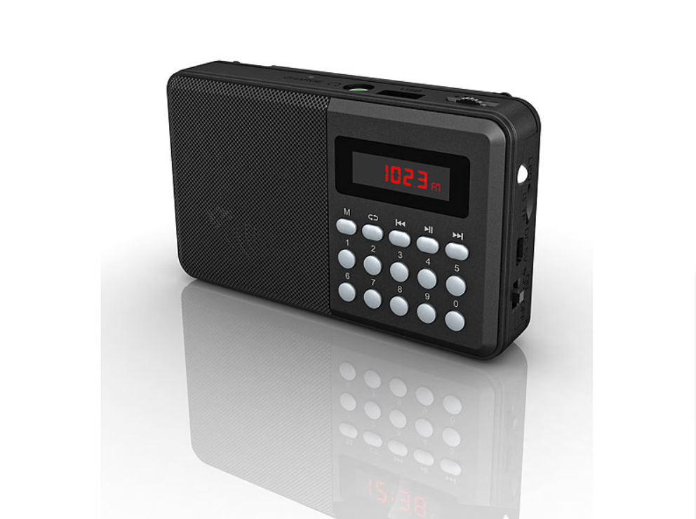 Radio/Notfallradio - Antennenradio - Bluetooth Funktion - Lautsprecherbox - Musikbox - Notfallradio - Notempfang - MP3-Player - USB, microSD - Akku - Antenne - mini Radio - Campingradio/Campingbox