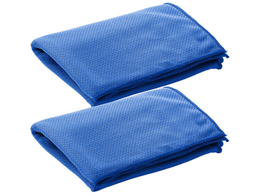 Kjølehåndklær - sett med 2 - kjølende multifunksjonelle håndklær - kjølehåndkle - håndkle - kjøling - nødhåndkle - nødkjøling/-kjøling - forfriskning - forfriskende håndklær