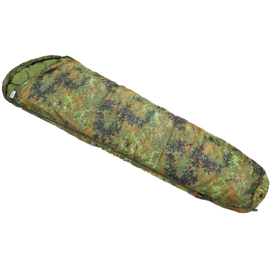 Sleeping bag - flecktarn/camouflage - mummy sleeping bag