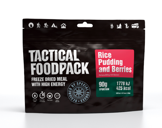 Rice Pudding with Berries - Breakfast/Breakfast - Emergency Ration/Emergency Food - Emergency Ration/Emergency Supply - Emergency Pack/Meal Pack - Meal Ration - Survival Ration - Survival Food - Nutrients/Nutrition