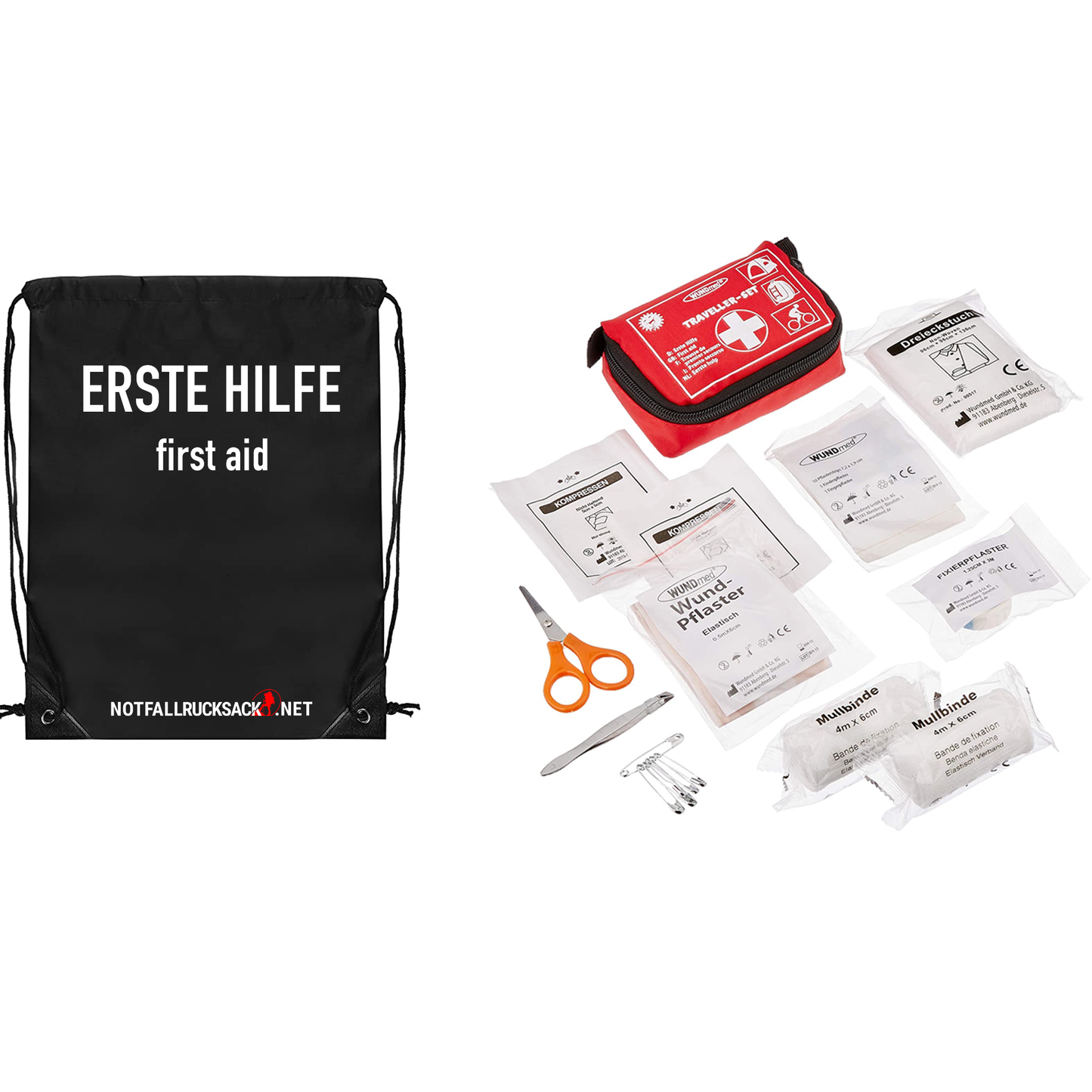 Notfallrucksack Basic - inkl. Essen, Schlafen, Erste Hilfe