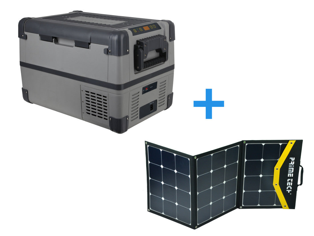 Kompressor-Kühlbox 28 Liter bis -22°C, 12/24 Volt 120WP Solar-Bundle