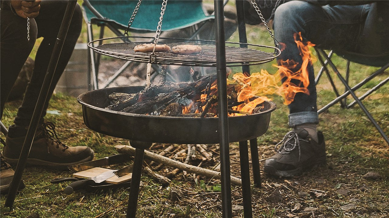 Lagerfeuerstativ Deluxe mit Feuerschale