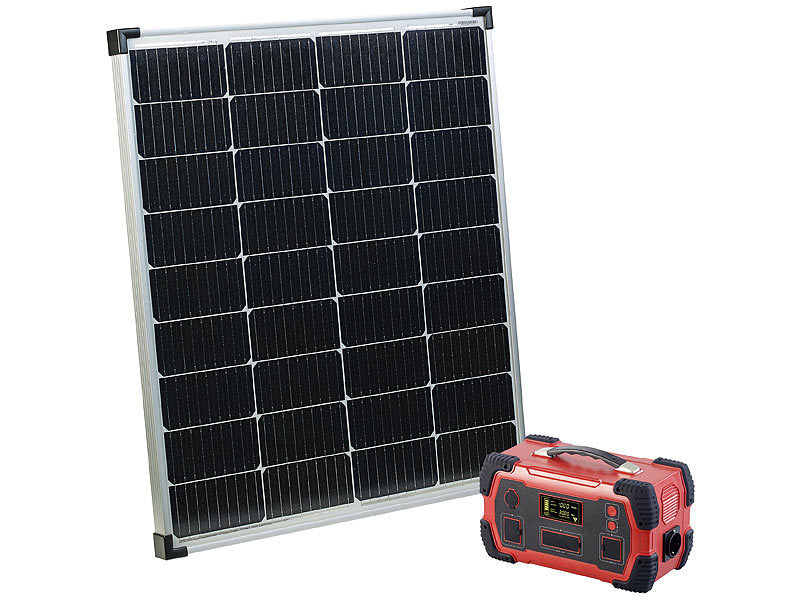 Powerstation mit 110 Watt Solarpanel
