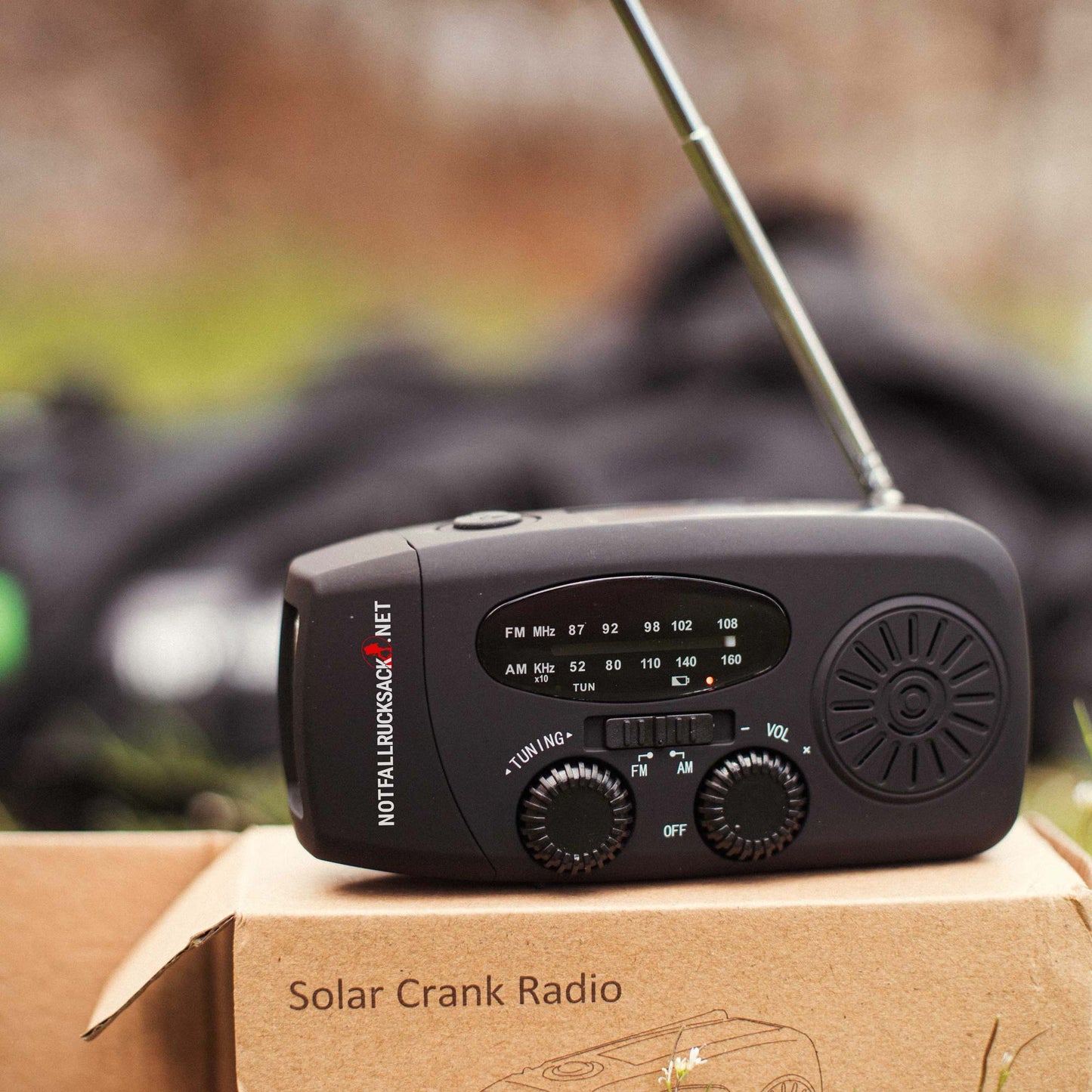 Kurbelradio mit Solar-Antrieb Radio Solar