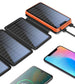 Doppelpack - 2x Solar Powerbank - Testsieger mit 26800mAh