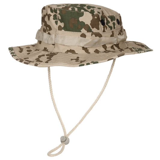 Tactical boonie - bush hat, chin strap tropical camouflage